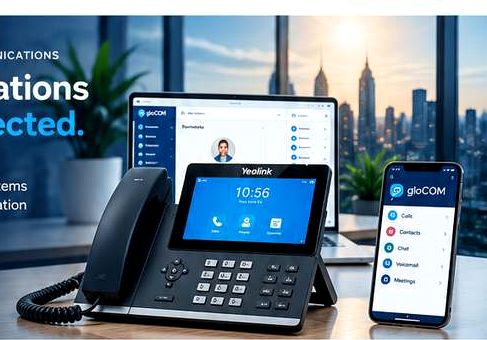 Office desk phones and business communications apps